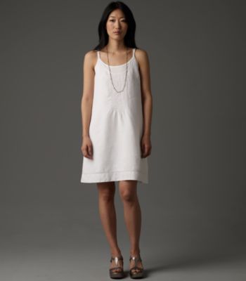 Racer-Back Cami Dress in Handkerchief Linen