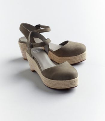 Form Wedge Espadrille in Italian Buffed Leather