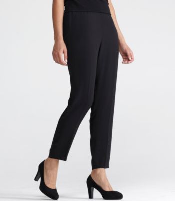 Tapered Pant in Silk Georgette Crepe