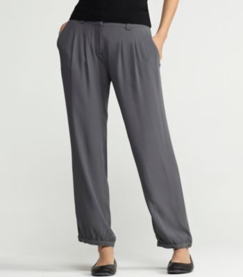 Ankle Pant in Silk Georgette Crepe