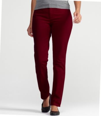 Plus Size 5-Pocket Lean Jean in Garment-Dyed Organic Cotton Stretch Twill