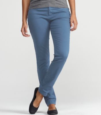 Plus Size 5-Pocket Lean Jean in Garment-Dyed Organic Cotton Stretch Twill