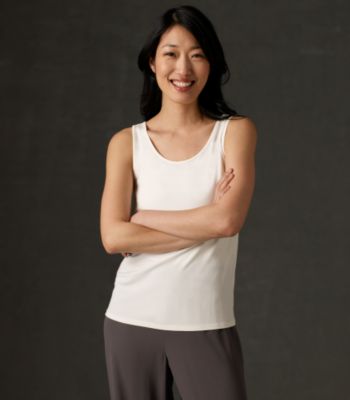 Slim Tank in Stretch Silk Jersey