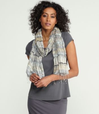 Gathered Silk Stripe