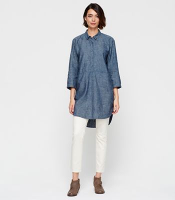 organic cotton denim shirt