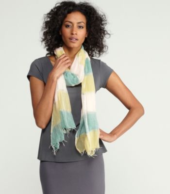 Scarf in Handloomed Ethiopian Airy Stripe