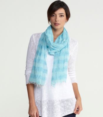 Scarf in Handloomed Ethiopian Slub Stripe