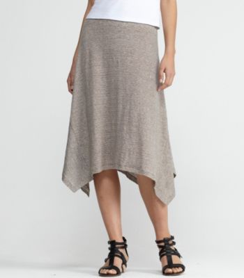 Linen Jersey with Mini Stripe
