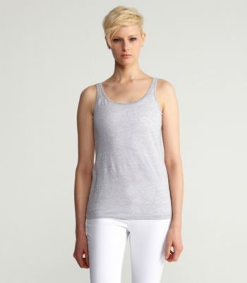 Linen Jersey with Mini Stripe