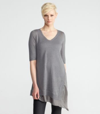 Linen Silk Jersey with Silk Habutai