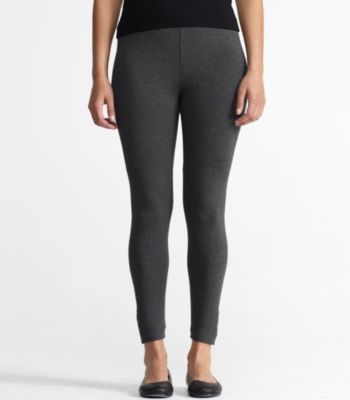 Cropped Leggings with Buttons in Viscose Jersey