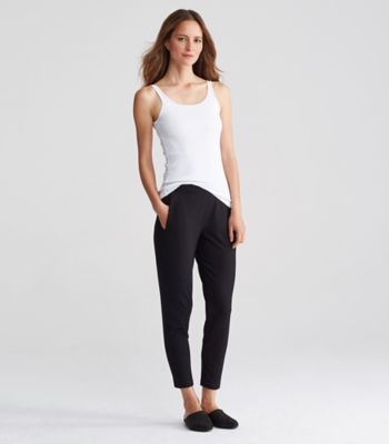 Scoop Neck Long Slim Tank in Organic Cotton Baby Rib