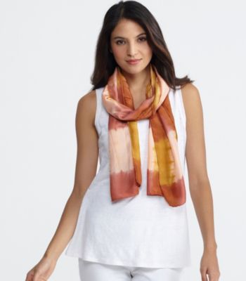 Scarf in Silk Shibori Road