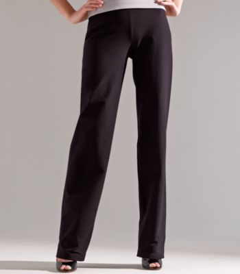 Tall Straight-Leg Pant with Yoke in Washable Stretch Crepe