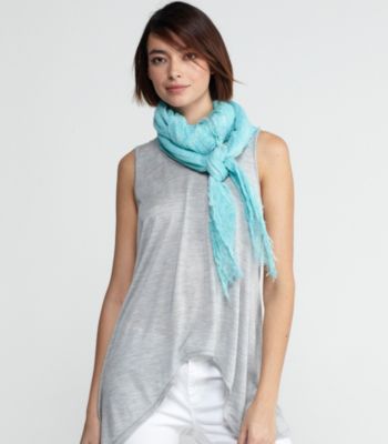 Square Scarf in Tinted Gauze