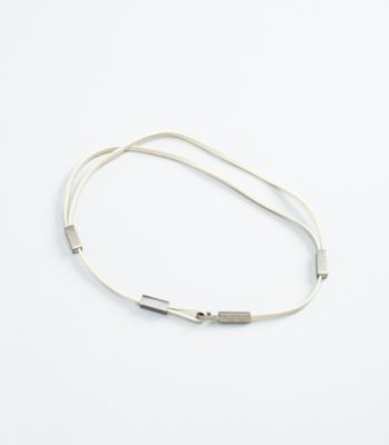 Skinny Belt with Sliding Loop in Italian Leather