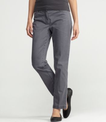 Tapered Ankle Pant in Washed Cotton Tencel Twill