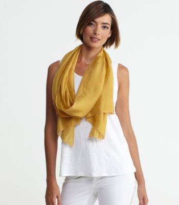 Wrap with Color Edging in Whisper Silk