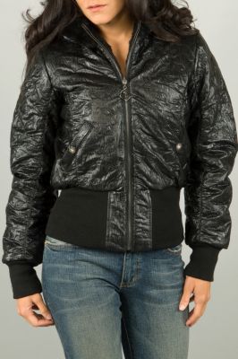 BABY PHAT OUTERWEAR Baby Phat Womens Reversible Fur Jacket