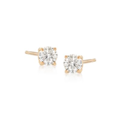 .25 ct. t.w. Round Diamond Stud Earrings In 14kt Yellow Gold &mdash; Alt Image 1