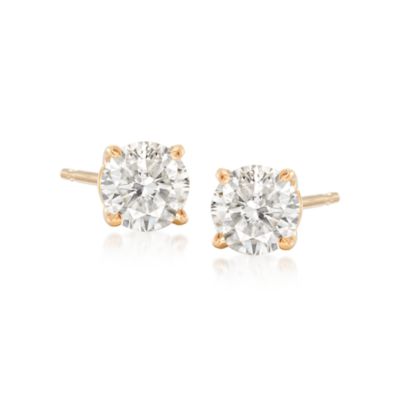 .75 ct. t.w. Round Diamond Stud Earrings In 14kt Yellow Gold &mdash; Alt Image 1