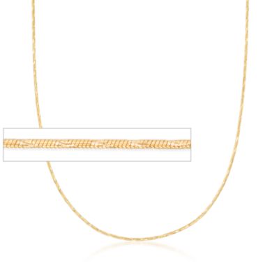 14kt Yellow Gold 1mm Snake Chain &mdash; Alt Image 1