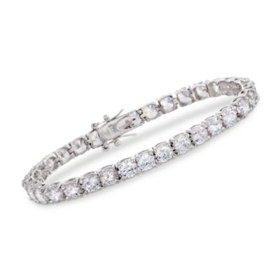14.80 ct. t.w. CZ Tennis Bracelet In Sterling Silver &mdash; Alt Image 1