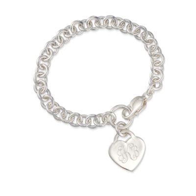 Sterling Silver Heart Charm Bracelet &mdash; Alt Image 1