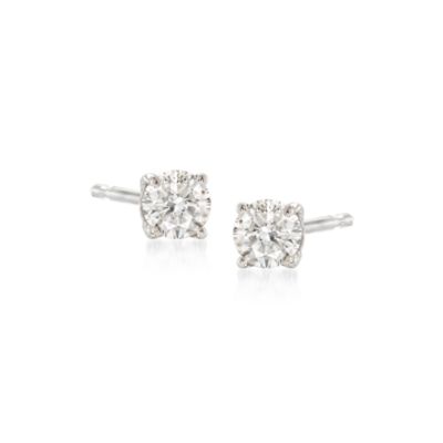 .25 ct. t.w. Round Diamond Stud Earrings In 14kt White Gold &mdash; Alt Image 1