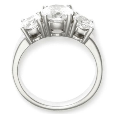 2.00 ct. t.w. Round Diamond 3-Stone Ring In Platinum &mdash; Alt Image 2