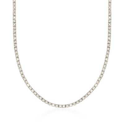 2.45 ct. t.w. Diamond Square-Link Necklace In 14kt White Gold &mdash; Alt Image 1