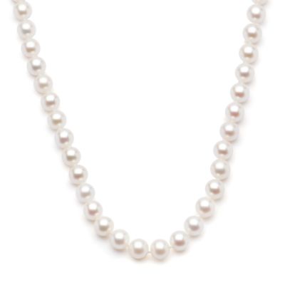 6.5-7mm Akoya Pearl Necklace With 14kt Yellow Gold Clasp &mdash; Alt Image 1