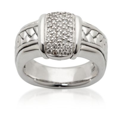 Scott Kay .24 ct. t.w. Diamond Ring In Sterling Silver. Size 7 &mdash; Alt Image 1