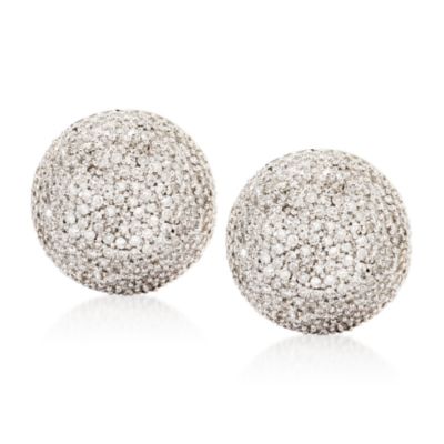 2.00 ct. t.w. Pave Round Diamond Stud Earrings In 14kt Yellow Gold  &mdash; Alt Image 1