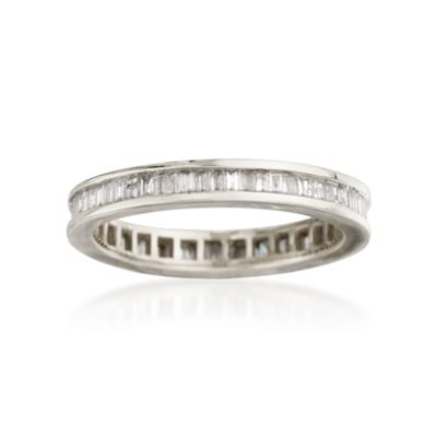 .65 ct. t.w. Diamond Baguette Eternity Band In 18kt White Gold &mdash; Alt Image 1