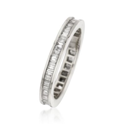 .65 ct. t.w. Diamond Baguette Eternity Band In 18kt White Gold &mdash; Alt Image 2
