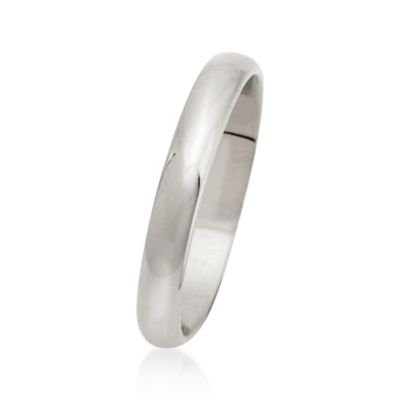 Women's 14kt White Gold 3mm Wedding Band &mdash; Alt Image 2