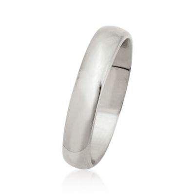 Men's 14kt White Gold 4mm Wedding Band &mdash; Alt Image 2