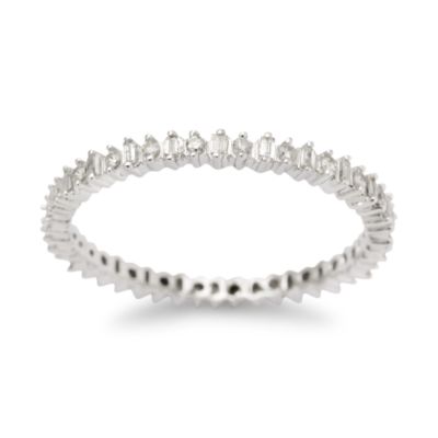 Multi-Shaped Diamond Eternity Band In 14kt White Gold &mdash; Alt Image 1