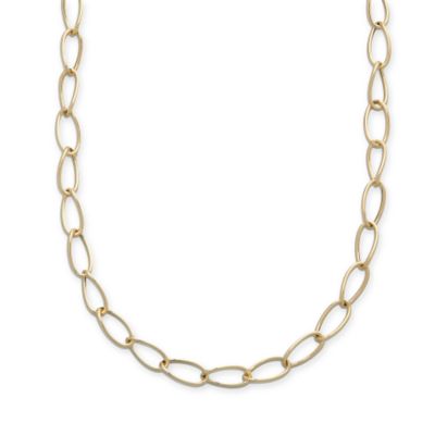 14kt Italian Yellow Gold Oval-Link Necklace &mdash; Alt Image 1