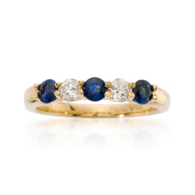.50 ct. t.w. Sapphire Ring With Diamonds In 18kt Yellow Gold. Size 7 &mdash; Alt Image 1