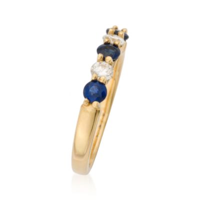 .50 ct. t.w. Sapphire Ring With Diamonds In 18kt Yellow Gold. Size 7 &mdash; Alt Image 2