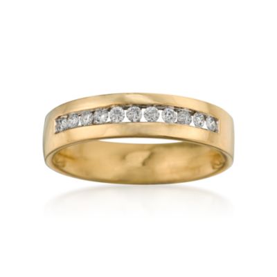 Men's .25 ct. t.w. Diamond 14kt Yellow Gold Wedding Band &mdash; Alt Image 1