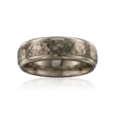 Men's Titanium Wedding Band &mdash; Alt Image 1