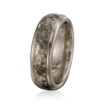 Men's Titanium Wedding Band &mdash; Alt Image 2