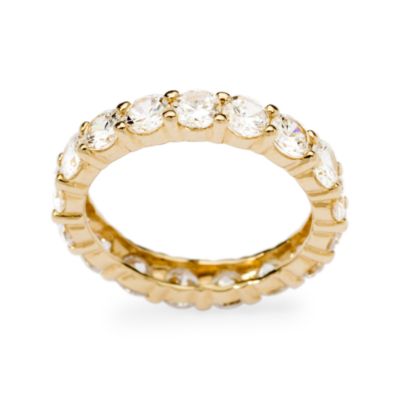 2.40 ct. t.w. Cubic Zirconia and 14kt Yellow Gold Eternity Band &mdash; Alt Image 2