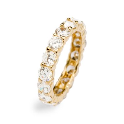 2.40 ct. t.w. Cubic Zirconia and 14kt Yellow Gold Eternity Band &mdash; Alt Image 3