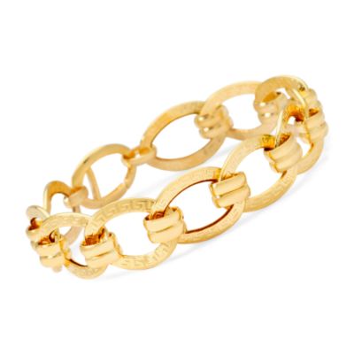14kt Yellow Gold Oval Link Bracelet.. 7" &mdash; Alt Image 1