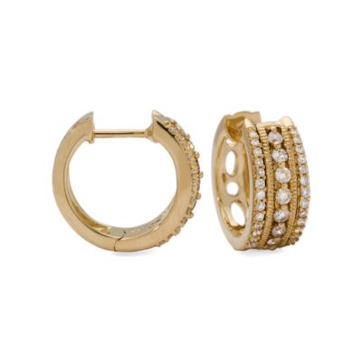 .50 ct. t.w. Diamond Hoops In 14kt Yellow Gold &mdash; Alt Image 1