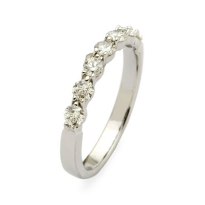 .56 ct. t.w. White Gold Band With 7 Round Diamonds &mdash; Alt Image 2